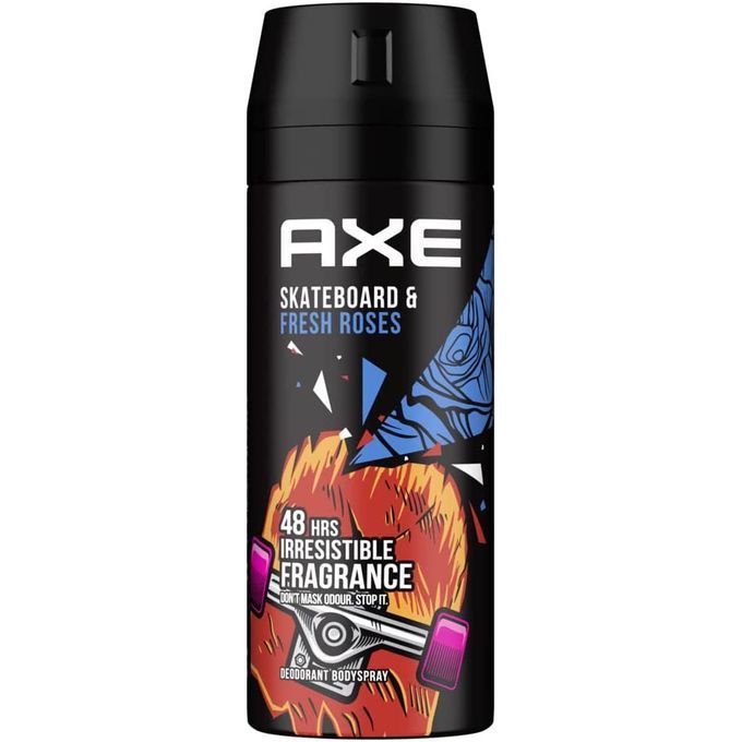 Axe Deodorant Body Spray - Skateboard & Fresh Roses 150Ml42
