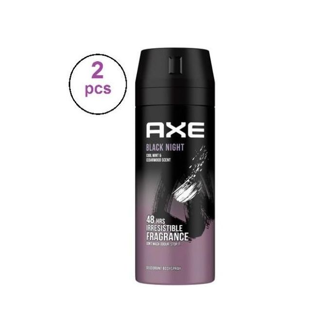 Axe Black Night Deodorant And Body Spray For Men - 150 Ml - 2 Pcs45