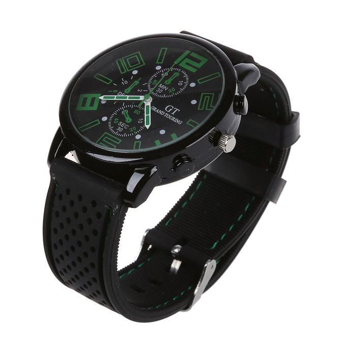 915 Generation Grand Touring Green Men's Casual Silicone Stainless Steel 56